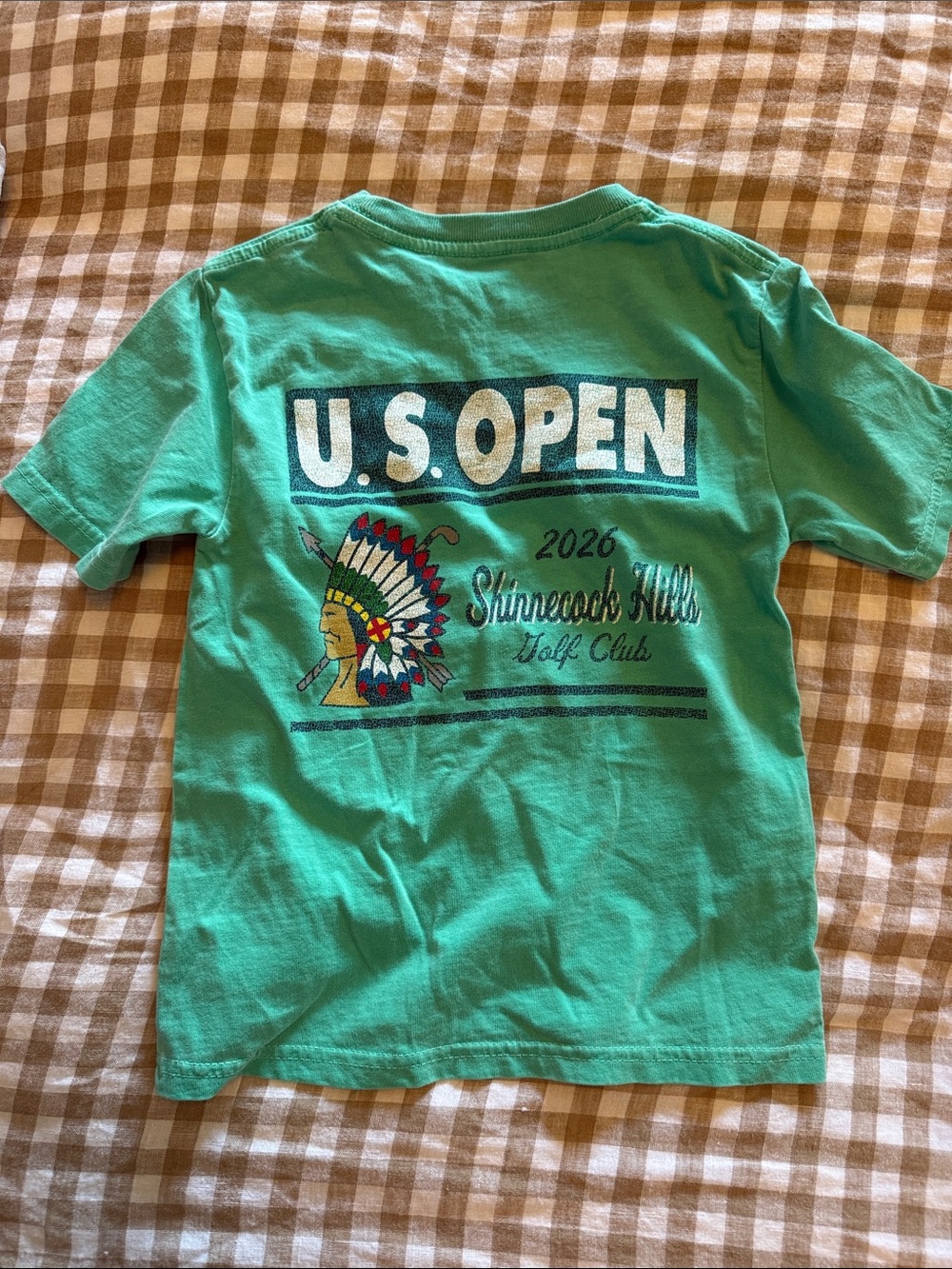 Blue 84 Teal U.S. Open Short Sleeve Kids Tee